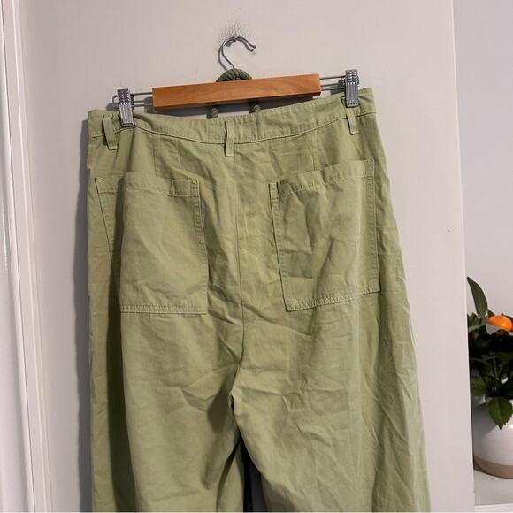 THE GREAT. Green Cotton Pants 30 - Picture 9 of 13